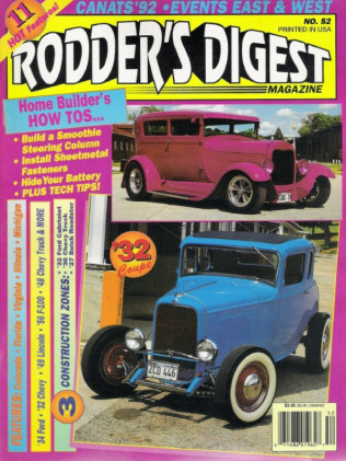 RODDER'S DIGEST 1993 APRIL - DZUS INSTALLED, BUDGET TILT STEERING COLUMN
